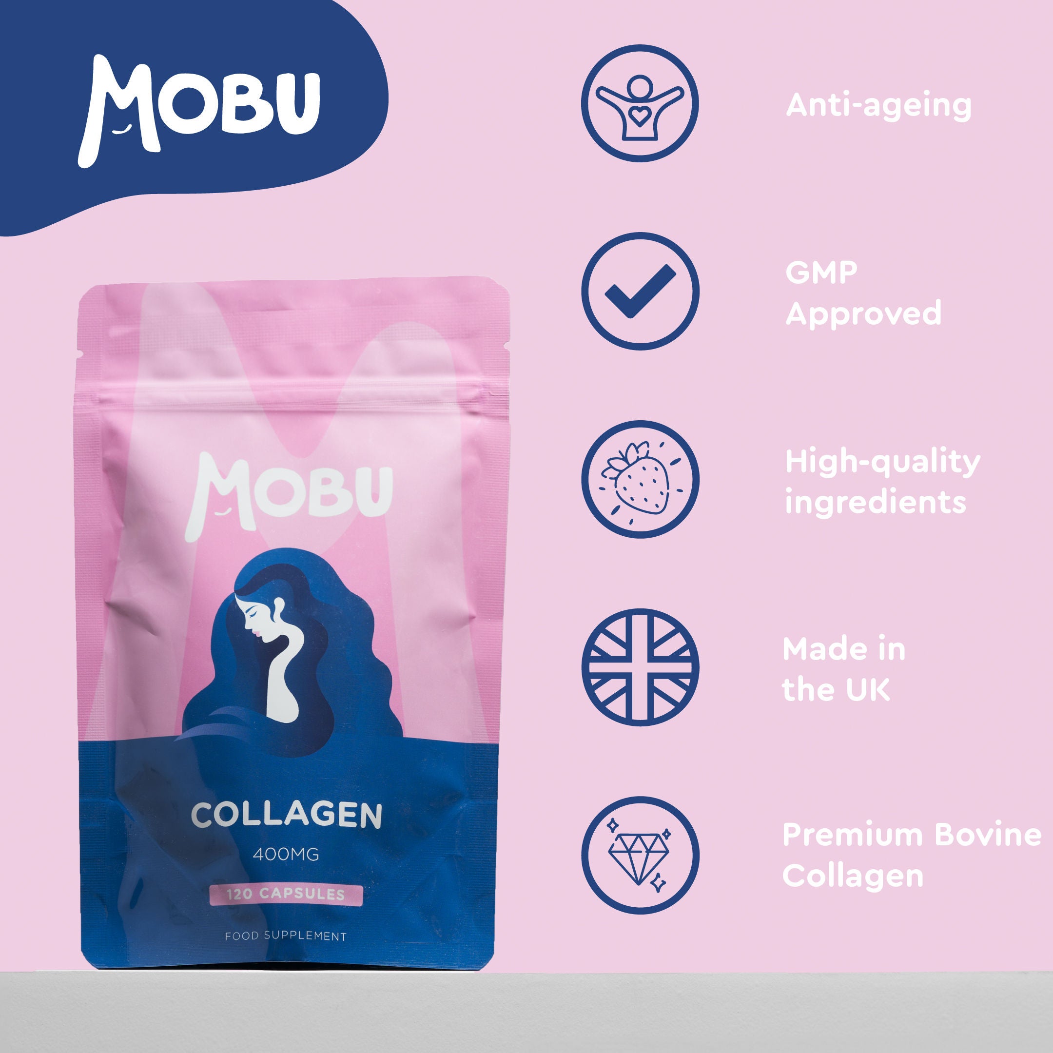 Bovine Collagen 400mg Capsules