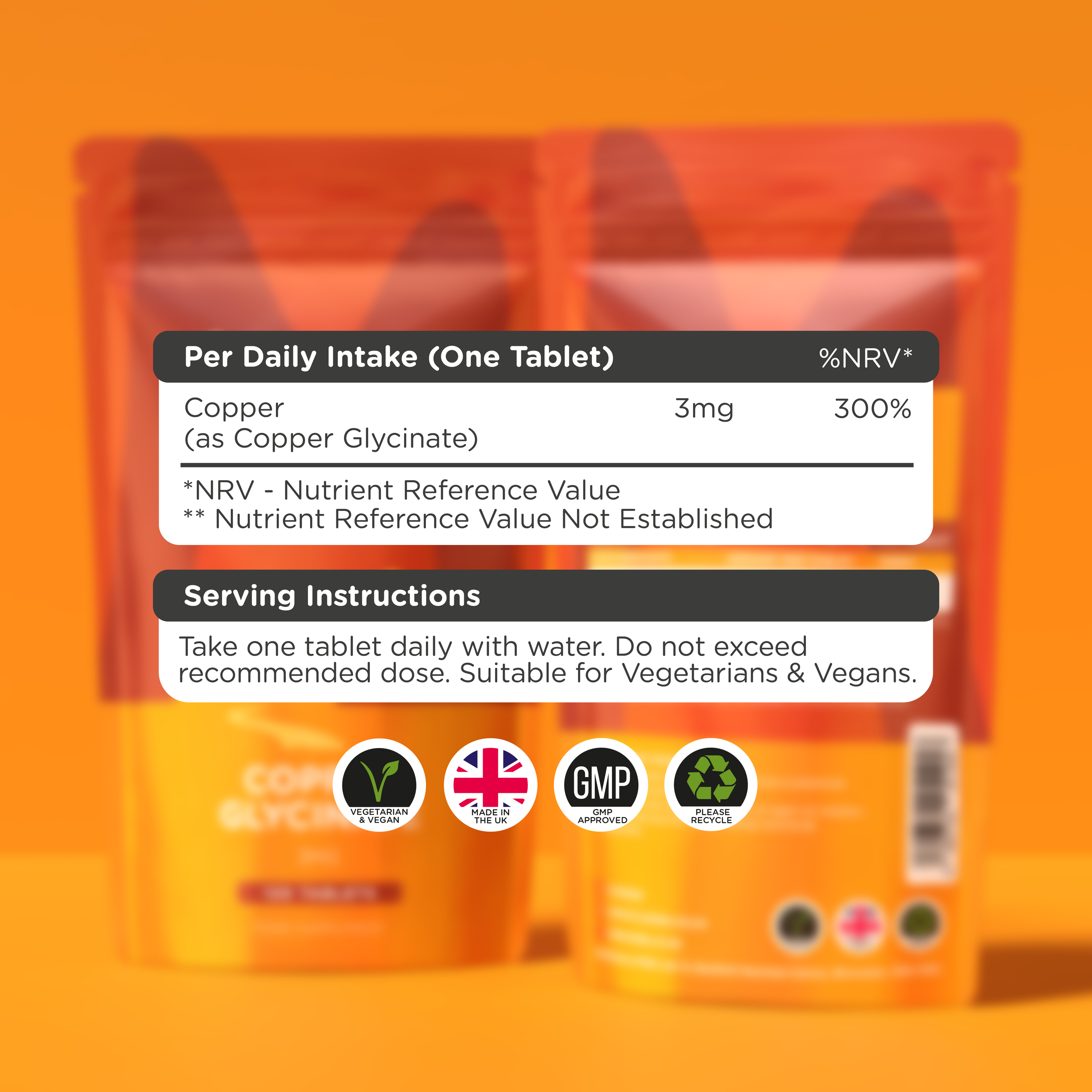 Copper Bisglycinate 3000mcg