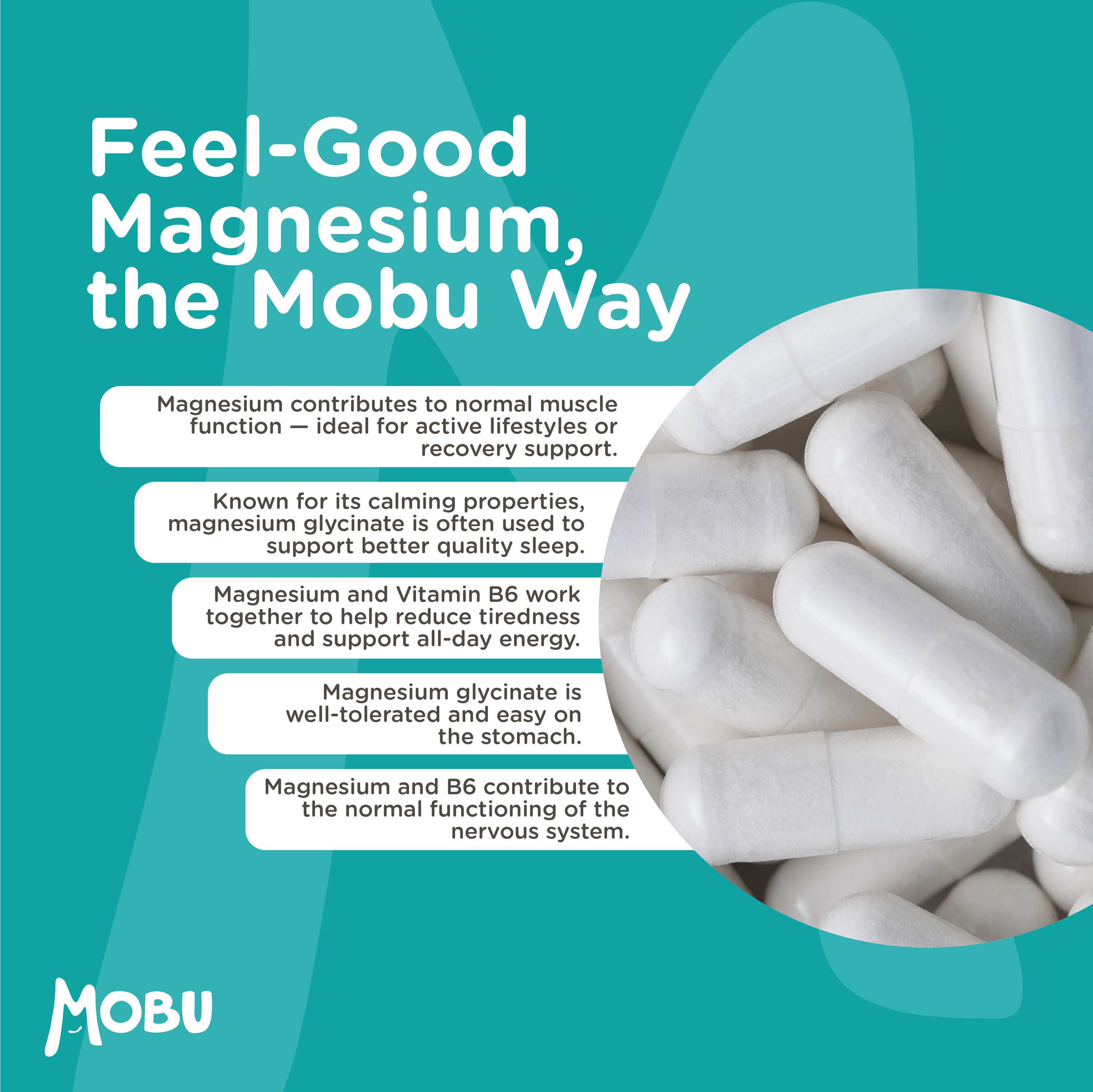 Clean Magnesium Glycinate 1500mg & Vitamin B6