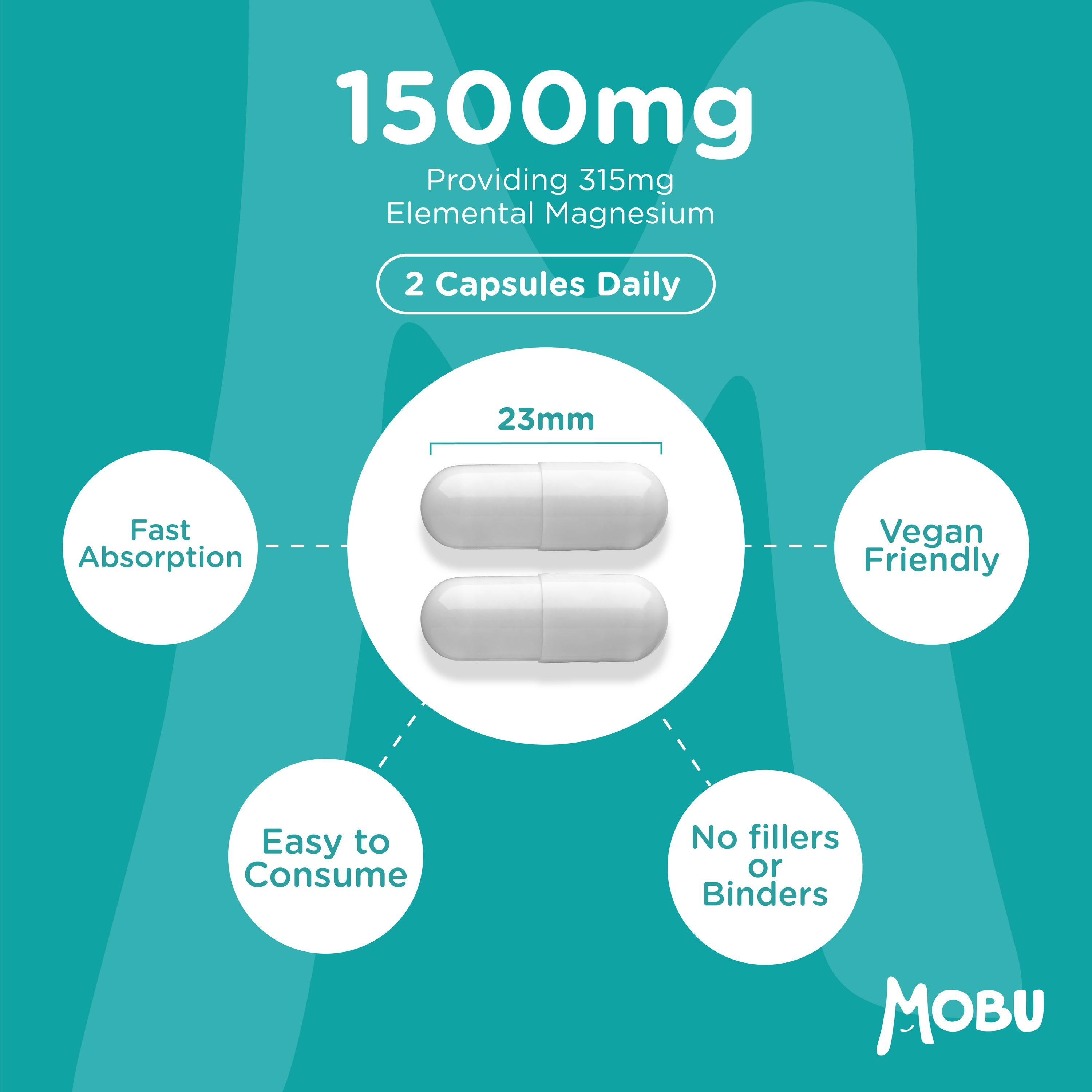 Clean Magnesium Glycinate 1500mg & Vitamin B6