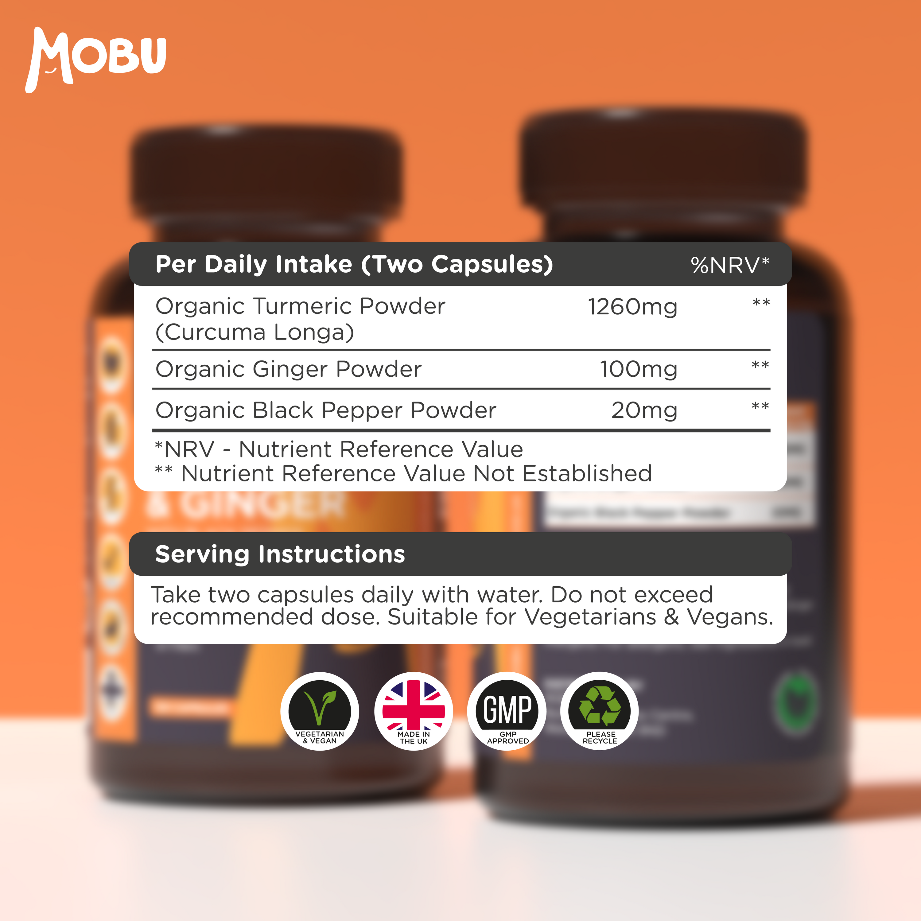 Clean Organic Turmeric, Ginger & Black Pepper