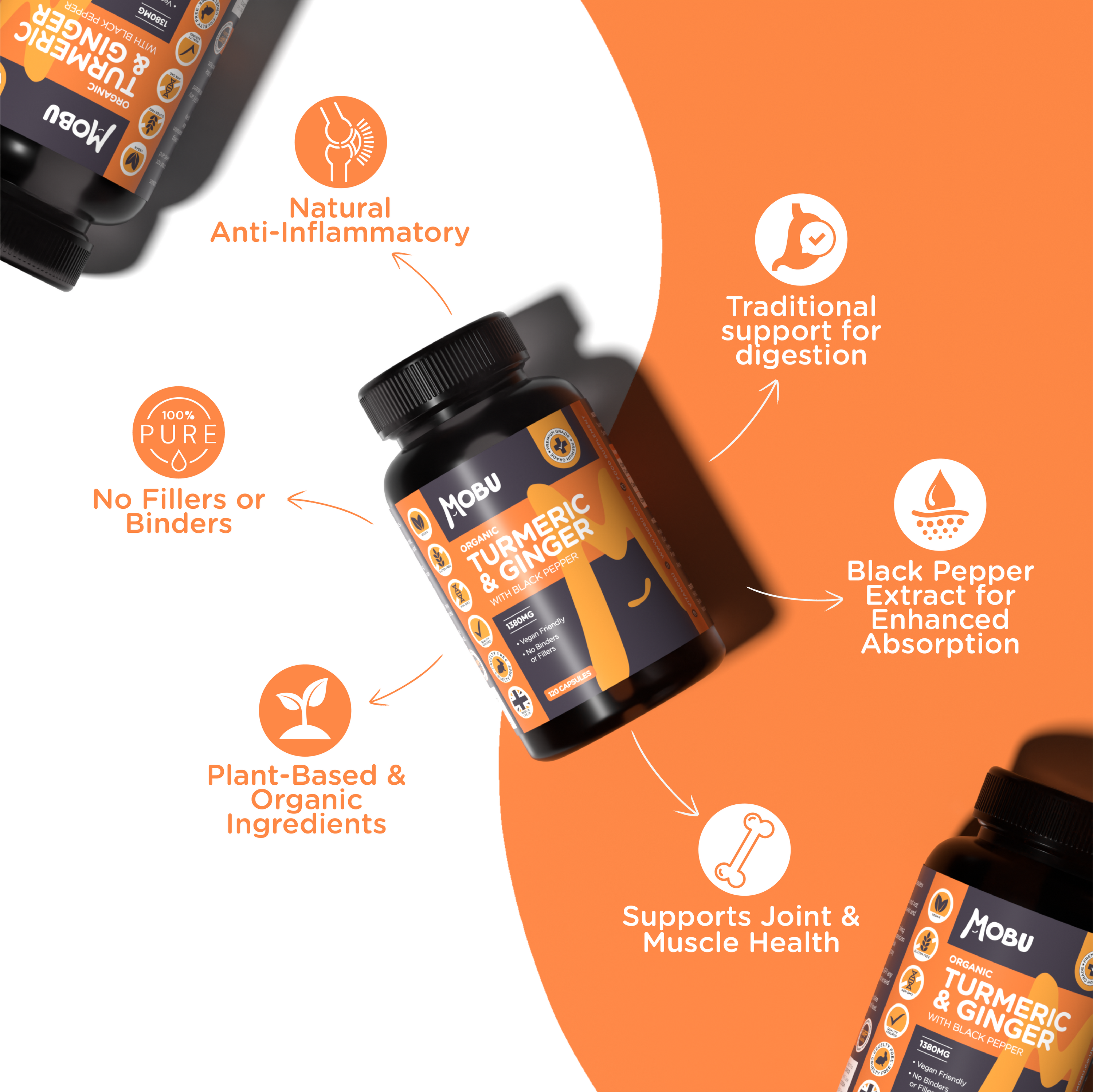 Clean Organic Turmeric, Ginger & Black Pepper