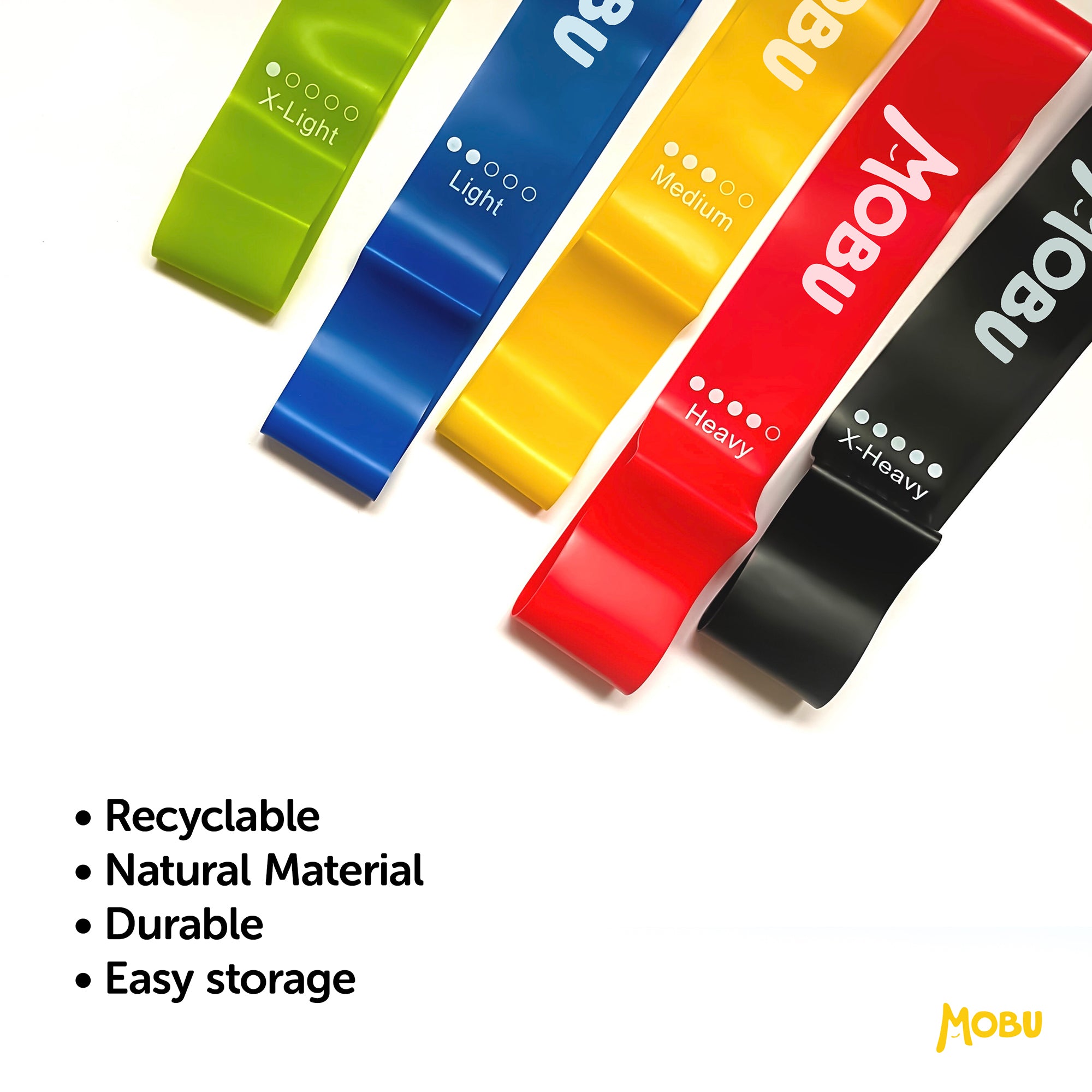 Set of 5 Resistance Bands - MOBU
