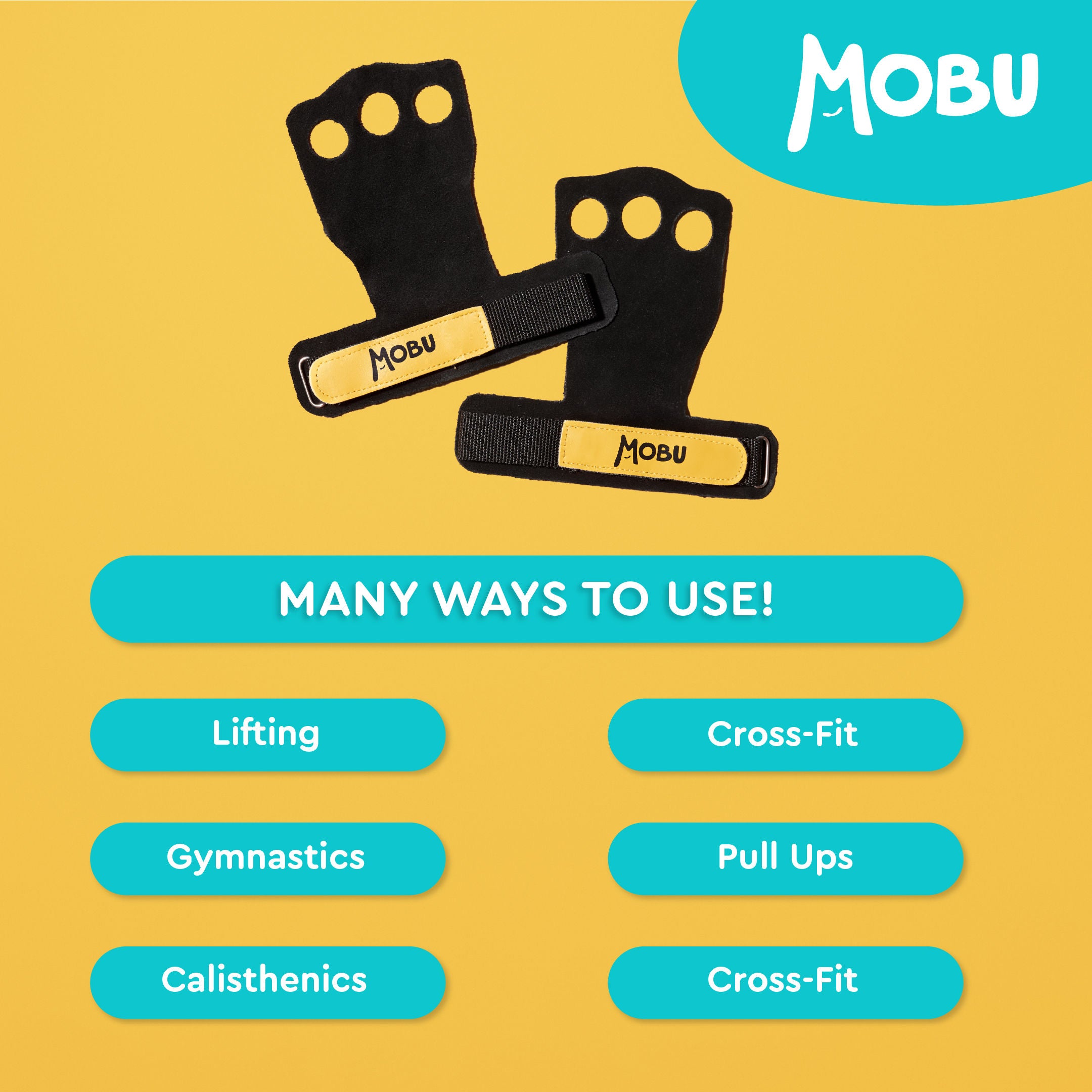 3 Finger Pull Up Hand Grips - Crossfit & Gymnastics
