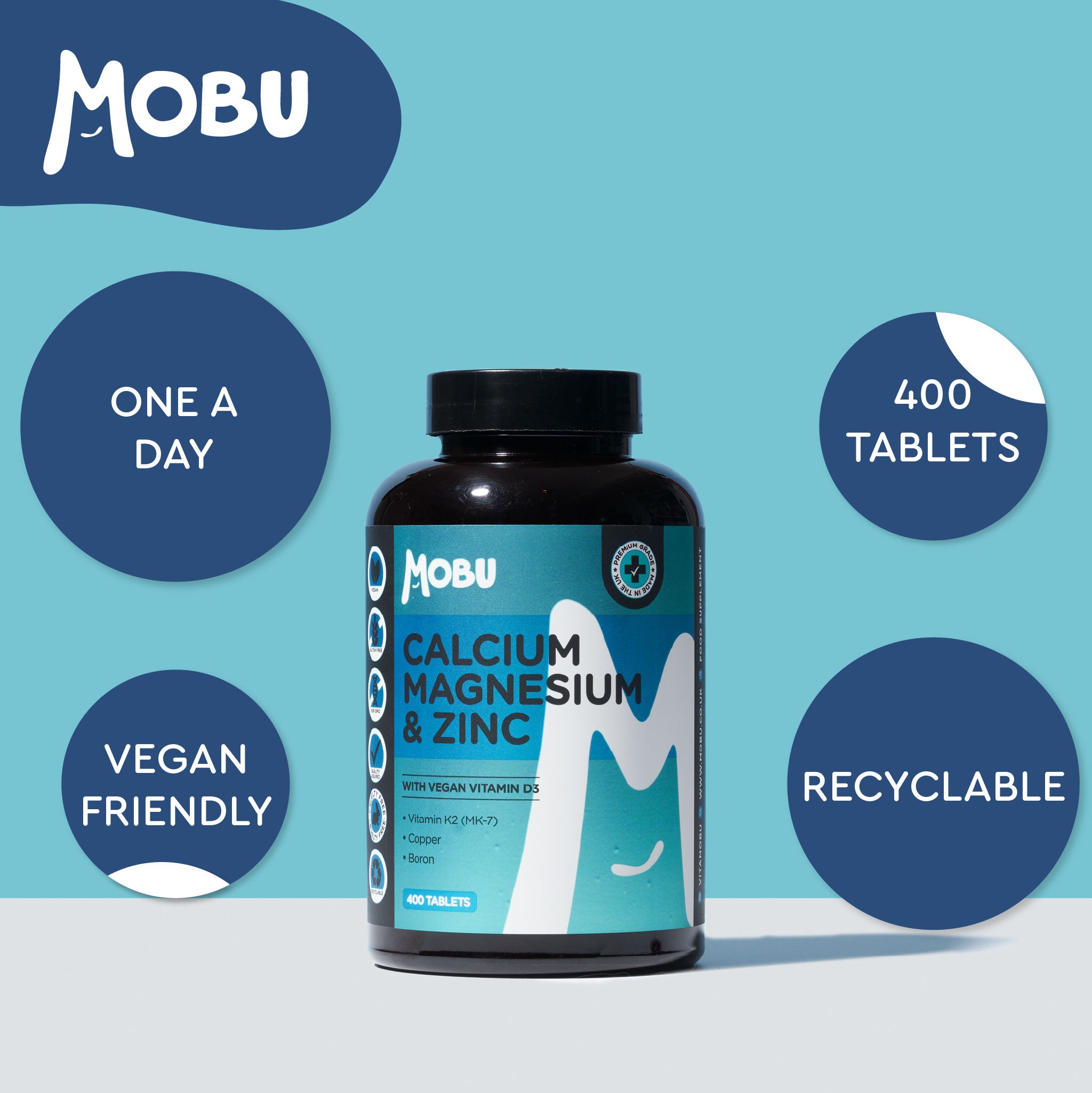 Calcium Magnesium Zinc & Vitamin D3 and K2