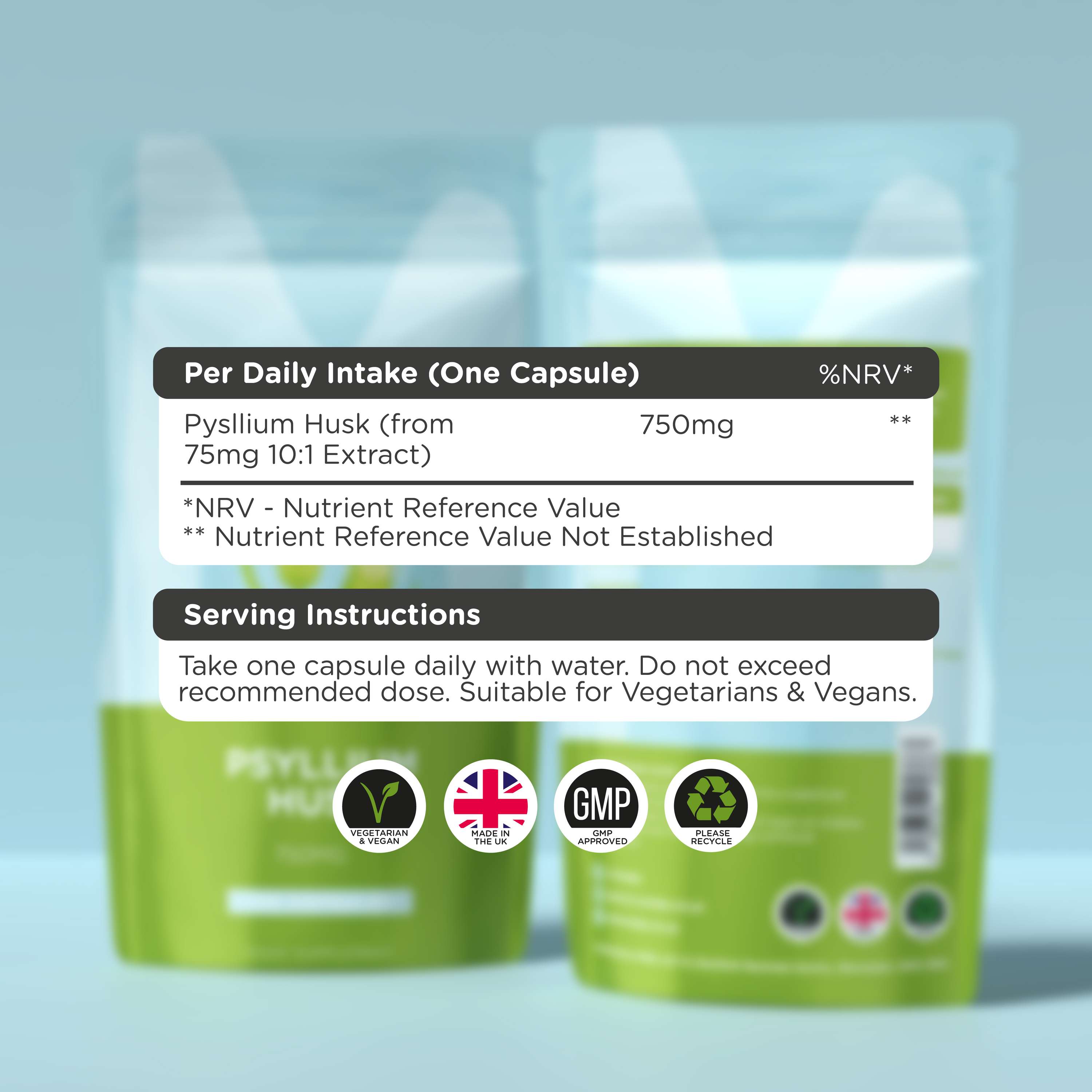 Psyllium Husk 750mg