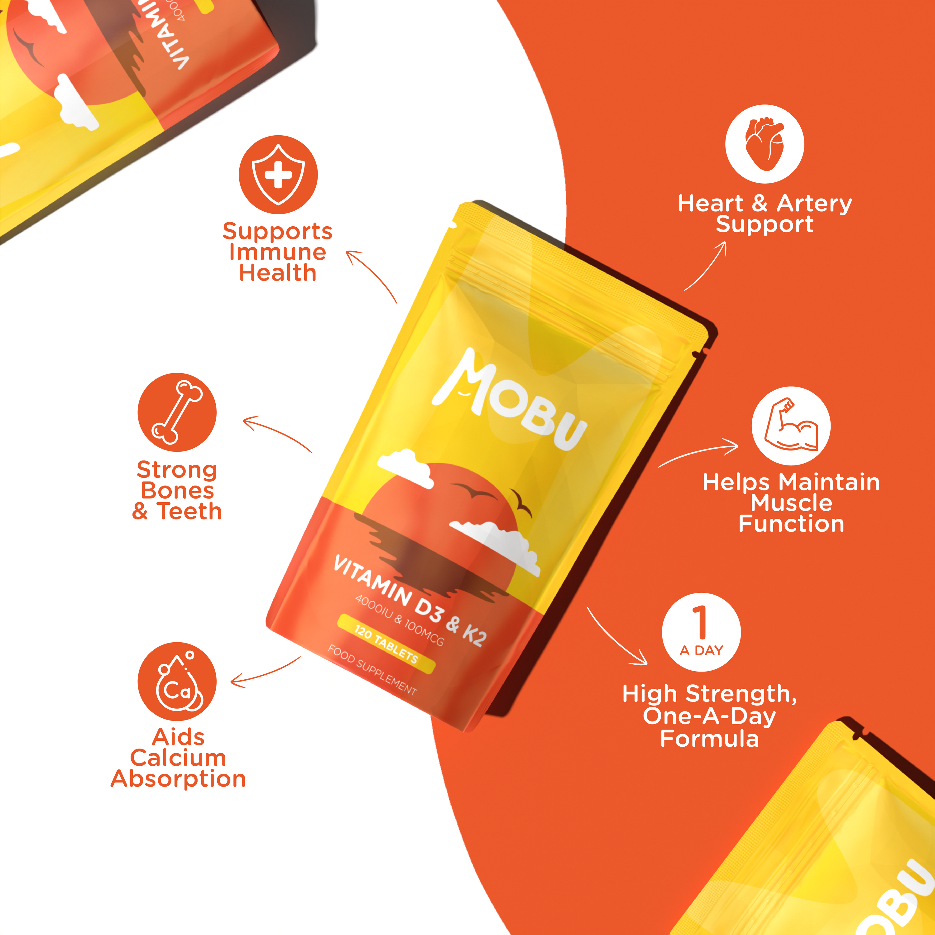 Vitamin D3 4000IU and K2 100mcg