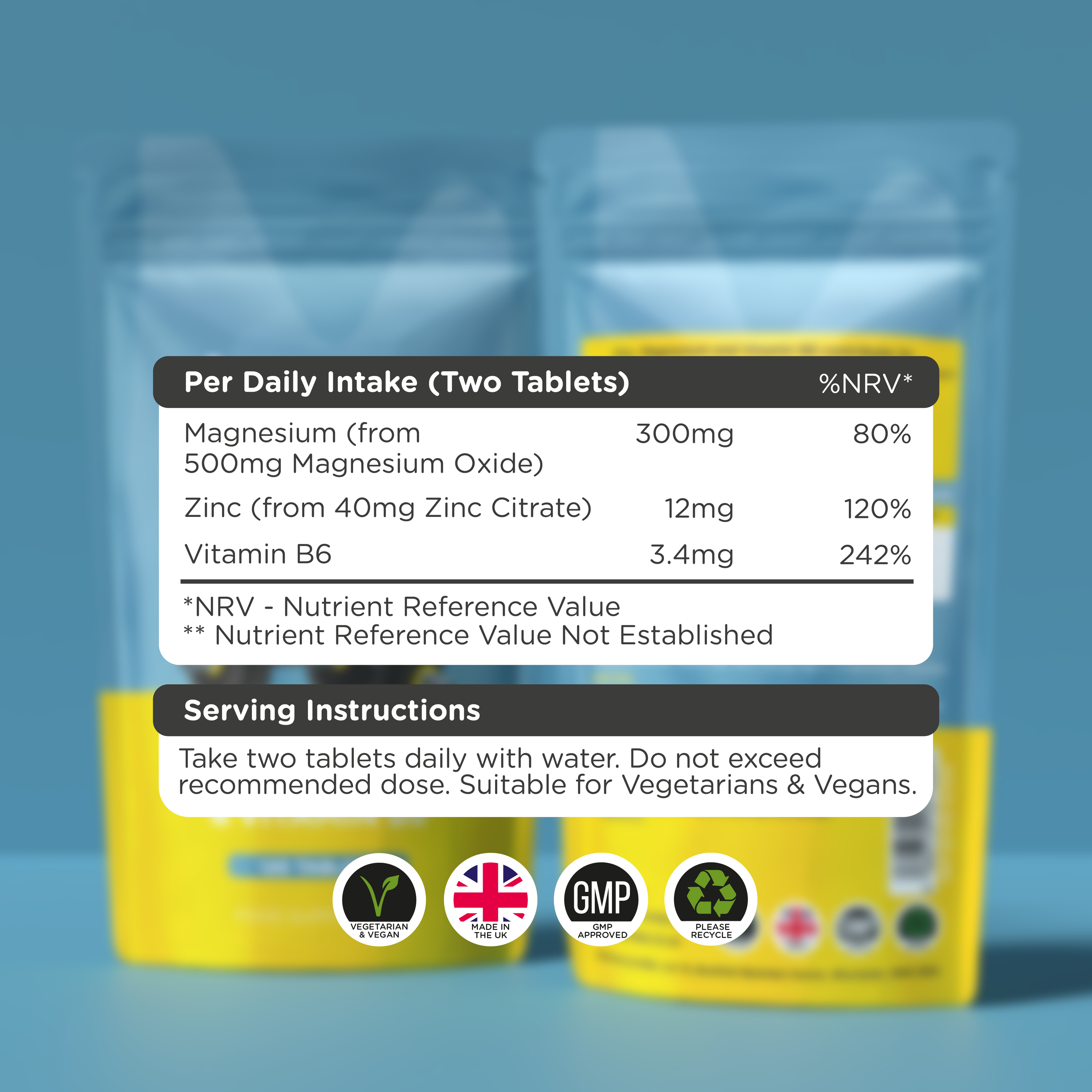 Zinc, Magnesium & Vitamin B6